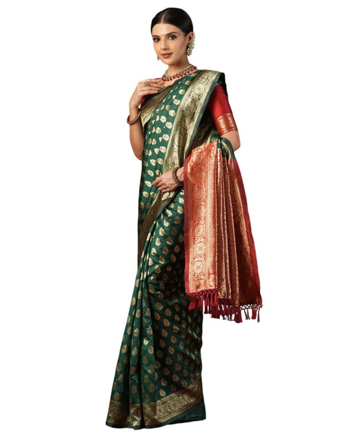 Vasthrlay Banarasi Traditional Unstitched Saree