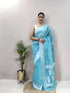 Vasthrlay Cotton Unstitched Saree