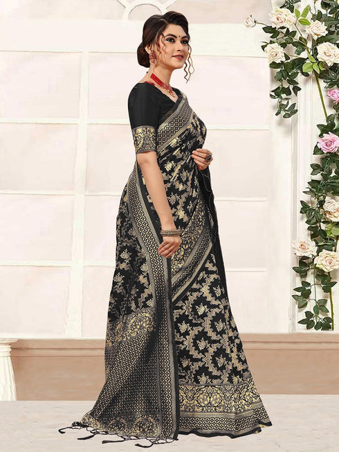Vasthrlay Tassel Banarasi Blouse Ethnic Wear