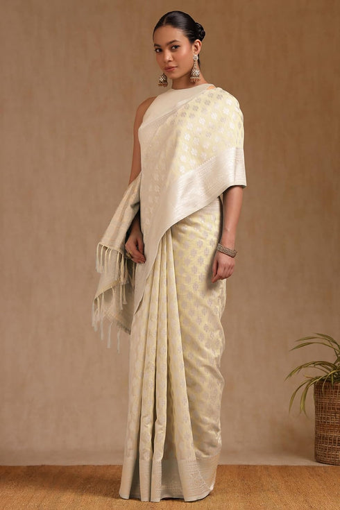 Vasthrlay Peach Tussar Woven