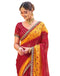 Vasthrlay Georgette Embroidery Unstitched Red Saree