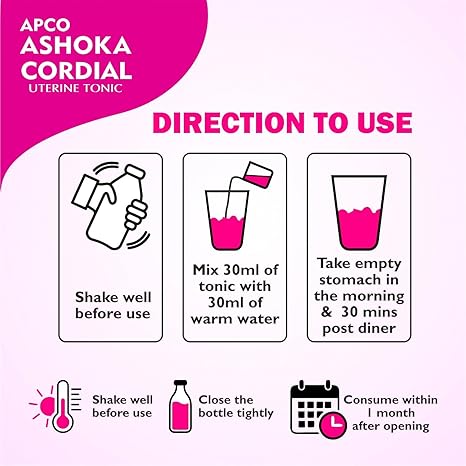 Ashoka Cordial Syrup 450ml | Ayurvedic Tonic