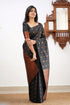 Vasthrlay Pink Kanjivaram Unstitched Saree