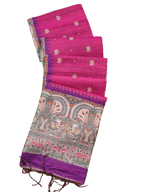 Vasthrlay Saree Traditional Kalamkari Printed Designer