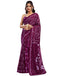 Vasthrlay Womens Printed Unstitched Wine Saree