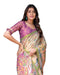 Vasthrlay Handloom Multicolour Pink Blue Saree