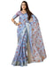 Vasthrlay Womens Printed Unstitched Beige Saree