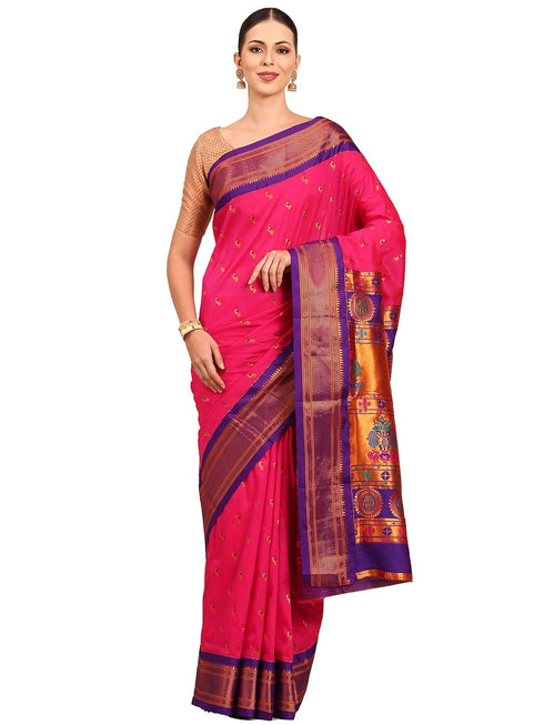 Vasthrlay Paithani Purple Saree
