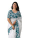 Vasthrlay Womens Printed Unstitched Peach Saree