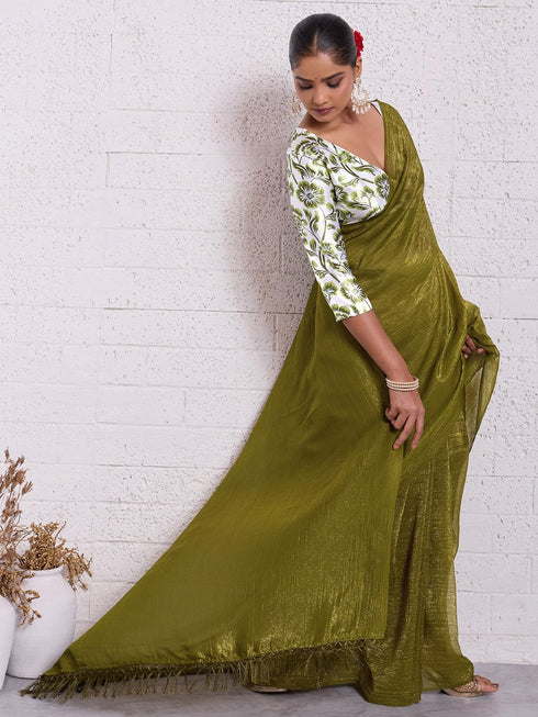 Vasthrlay Unstitched Tassels Latkans Sum Ethnic Wear