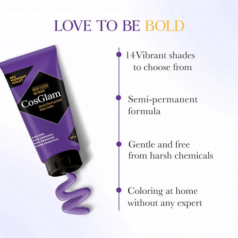 Cosglam Semi Permanent Hair Color #62 Midnight Violet
