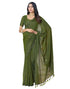 Vasthrlay Womens Sequence Unstitched Red Saree