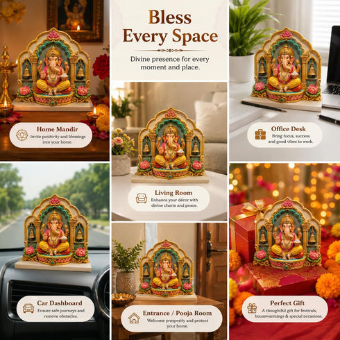 ASR Lord Ganesha Temple Silicone Mould for Resin & DIY Decor