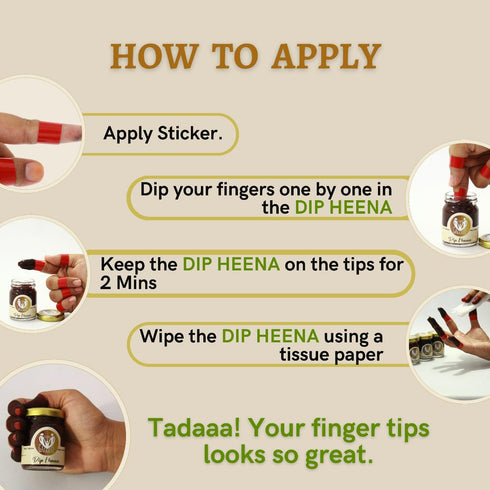Care One Gallery Dip Henna Instant Brown Colour Mehendi Paste