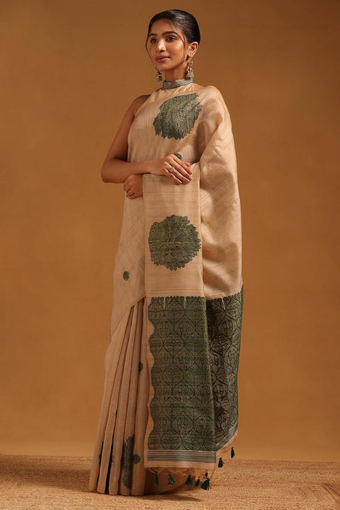 Vasthrlay Tussar Woven Design