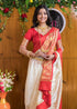 Vasthrlay White Kanjivaram Saree