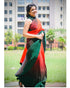 VasthrlayCrushed Georgette Unstitched Red Free Ethnic Wear