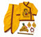 Kids Krishna Costume Dress Set, Yellow Makhan Chor Krishna Fancy Dress with Mukut