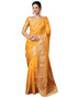 Vasthrlay Banarasi Kanjivaram Unstitched Orange Saree