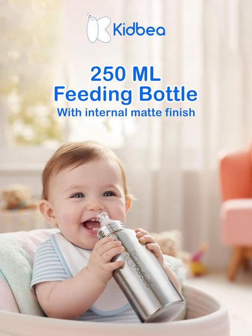 Kidbea Steel Baby Feeding Bottle