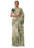 Vasthrlay Georgette Embroidery Unstitched Skyblueoffwhite Ethnic Wear