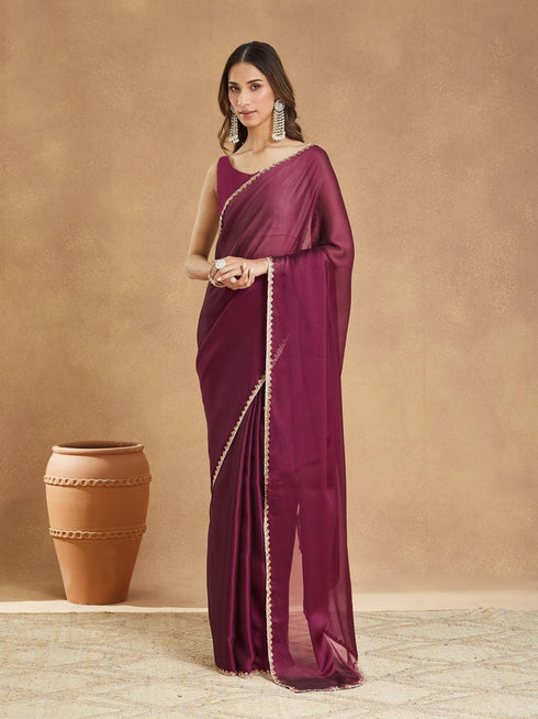 Vasthrlay Border Unstitched Saree