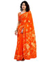 Vasthrlay Womens Printed Unstitched Dark Green Saree