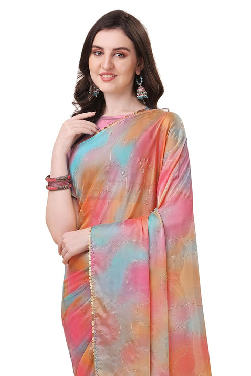 Vasthrlay Fashion Georgette Leheriya Dark Ethnic Wear