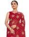Vasthrlay Bandhani Printed Unstitched Yellow Saree
