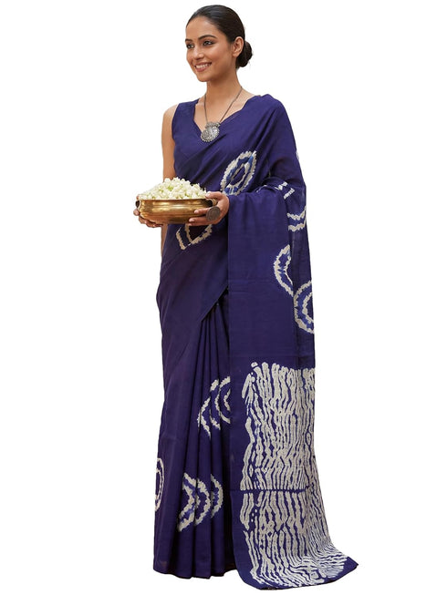 Vasthrlay Bhagalpuri Tieanddye Unstitched Ai Ethnic Wear