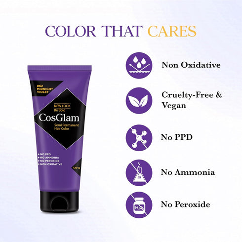 Cosglam Semi Permanent Hair Color #62 Midnight Violet