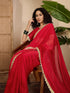 Vasthrlay Blouse Rust Saree