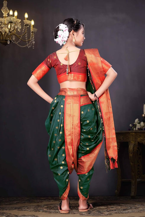 Vasthrlay Paithani Maharashtrian Contrast Traditional