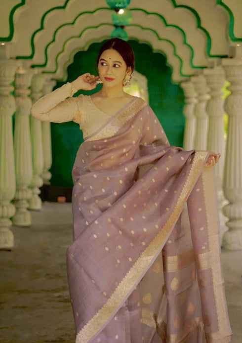 Vasthrlay Cotton Unstitched Saree