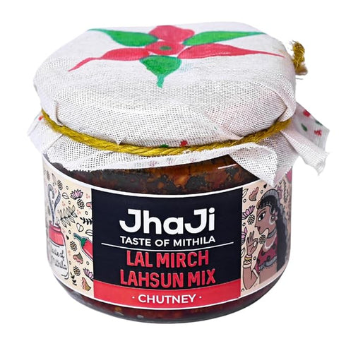 JhaJi - Taste of Mithila Store's Lal Mirch Lahsun Chutney