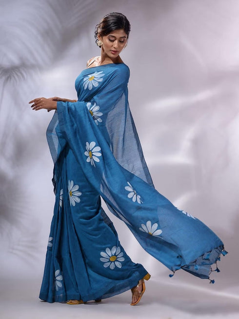 Vasthrlay Georgette Unstitched Saree Az Ys Genda Fool