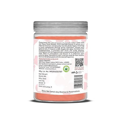 Havintha - Natural Rose Petals Powder Jar - for Skincare