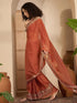 Vasthrlay Georgette Embroidery Dusty Saree