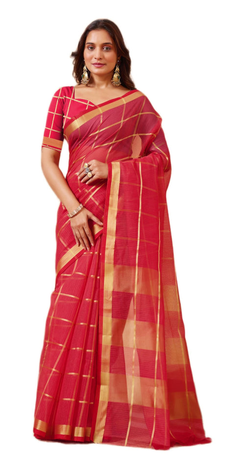 Vasthrlay Cotton Unstitched Saree