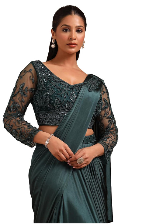 Vasthrlay Green Nylon Sequins
