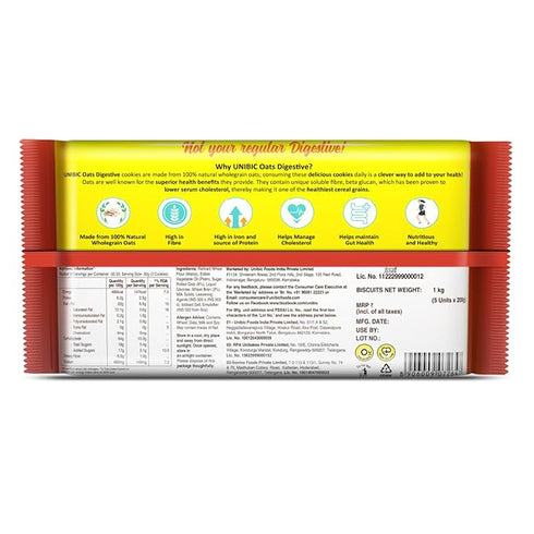Unibic Foods Oat's Digestive Cookies