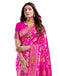 Vasthrlay Womens Jacquard Unstitched Wine Saree