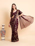 Vasthrlay Shimmer Running Purple Saree