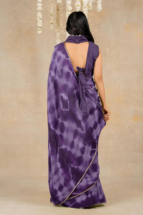 Vasthrlay Fashion Chiffon Shibori Printed Ethnic Wear
