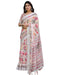 Vasthrlay Handwoven Printed Tasselled Saree