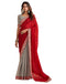 Vasthrlay Georgette Embroidery Unstitched Maroon Saree