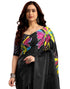 Vasthrlay Womens Printed Unstitched White Saree