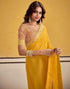 Vasthrlay Georgette Embroidery Unstitched Maroon Saree
