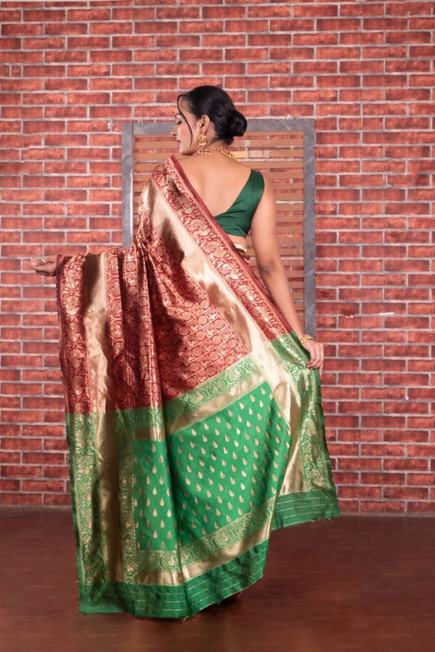 Vasthrlay Banarasi Traditional Unstitched Saree