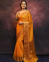 Vasthrlay Banarasi Kanjivaram Unstitched Teal Saree